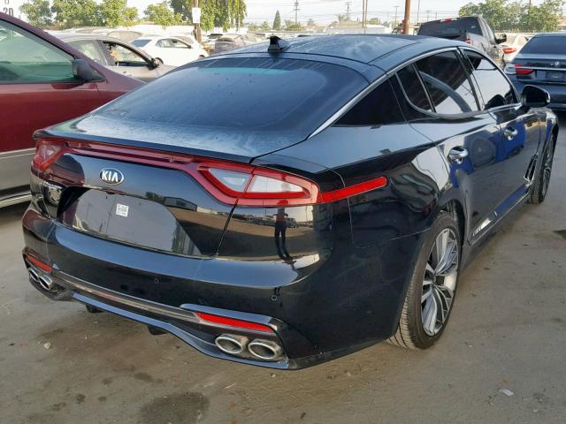 KNAE25LA4J6011127 - 2018 KIA STINGER PR BLACK photo 4