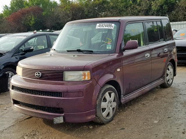 JTLKT324364039219 - 2006 TOYOTA SCION XB 勃艮第红 照片 2