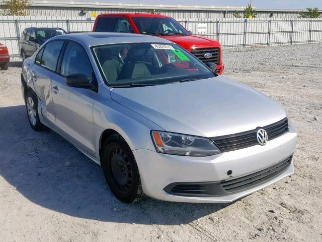 3VW2K7AJ8CM382747 - 2012 VOLKSWAGEN JETTA BASE SILVER photo 1