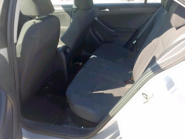 3VW2K7AJ8CM382747 - 2012 VOLKSWAGEN JETTA BASE SILVER photo 6