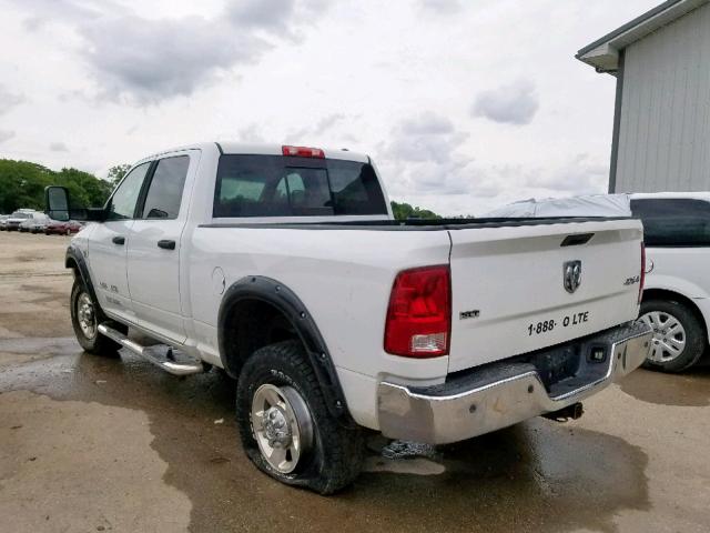 3D73Y3CL5AG193567 - 2010 DODGE RAM 3500 WHITE photo 3