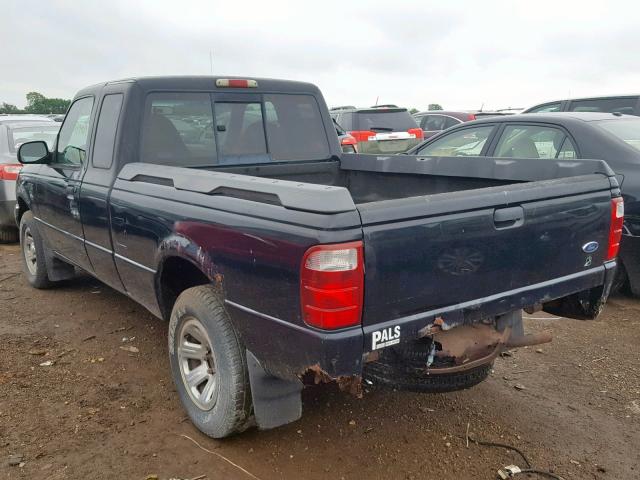 1FTYR14V51PB10698 - 2001 FORD RANGER SUP BLACK photo 3