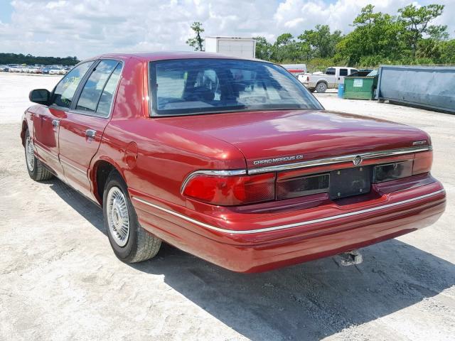 2MELM74W2VX721730 - 1997 MERCURY GRAND MARQ RED photo 3