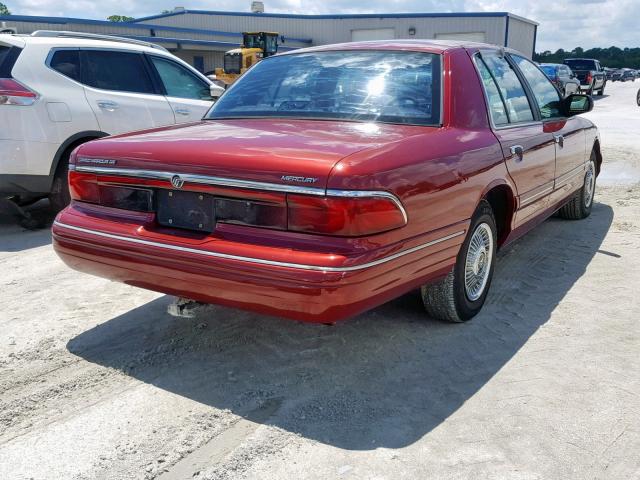 2MELM74W2VX721730 - 1997 MERCURY GRAND MARQ RED photo 4