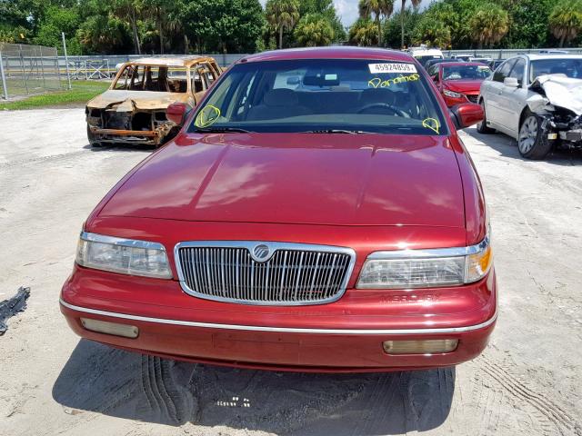 2MELM74W2VX721730 - 1997 MERCURY GRAND MARQ RED photo 9