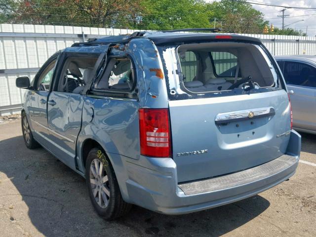 2A8HR54159R679381 - 2009 CHRYSLER TOWN & COU BLUE photo 3