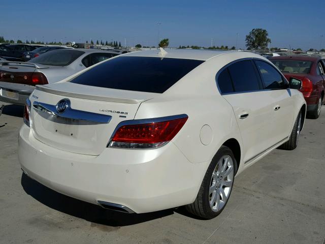 1G4GE5ED1BF311523 - 2011 BUICK LACROSSE C WHITE photo 4