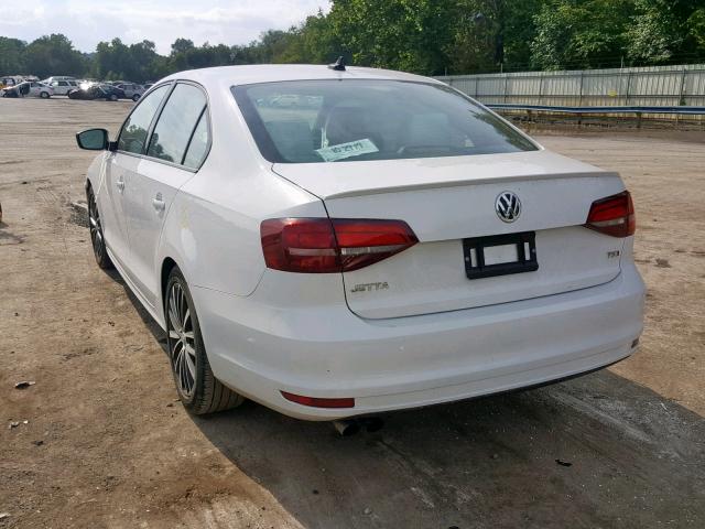 3VWD17AJ1GM386351 - 2016 VOLKSWAGEN JETTA SPOR WHITE photo 3