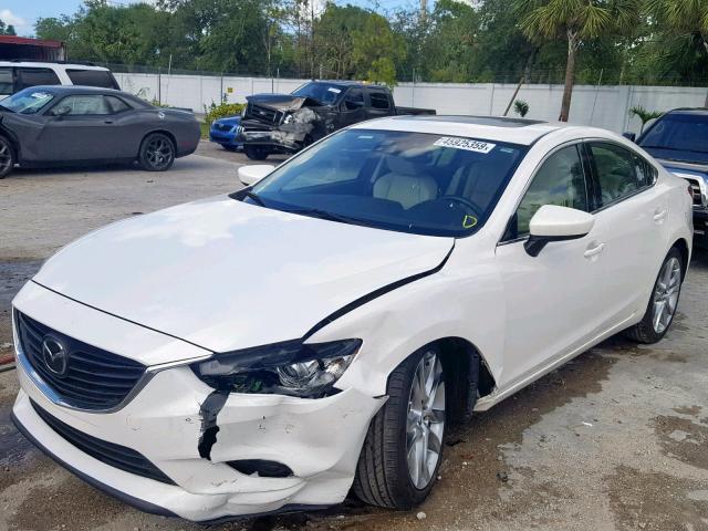 JM1GJ1W65E1153410 - 2014 MAZDA 6 GRAND TO WHITE photo 2