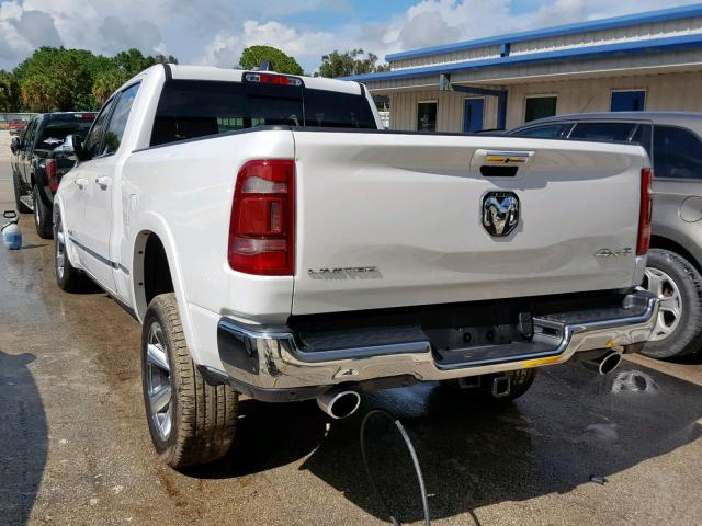 1C6SRFPTXKN707413 - 2019 RAM 1500 LIMIT WHITE photo 3