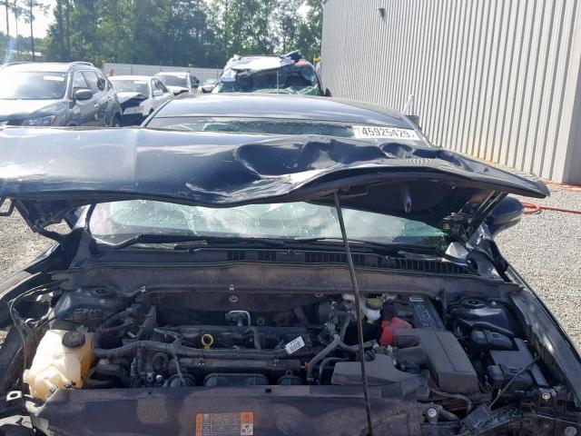 1FA6P0H77E5372068 - 2014 FORD FUSION SE BLACK photo 7