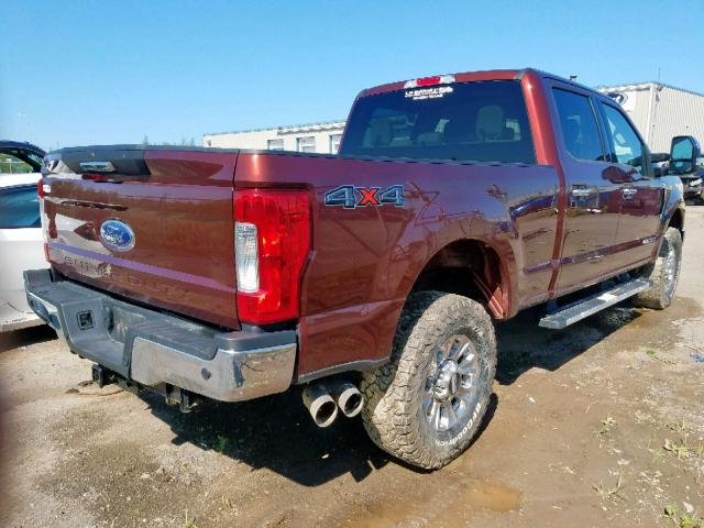 1FT7W2BTXHEE76111 - 2017 FORD F250 SUPER MAROON photo 4