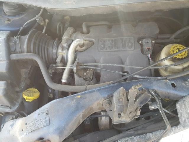 1B4GP25391B160521 - 2001 DODGE CARAVAN SE BLUE photo 7