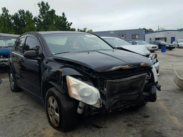 1B3HB28B37D544401 - 2007 DODGE CALIBER BLACK photo 1