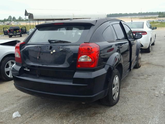 1B3HB28B37D544401 - 2007 DODGE CALIBER BLACK photo 4