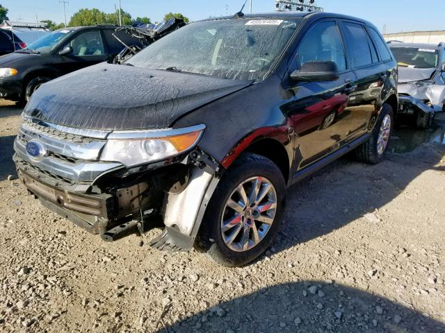 2FMDK4JC9DBE36082 - 2013 FORD EDGE SEL BROWN photo 2