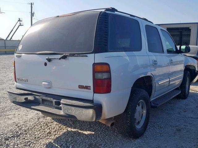 1GKEC13VX2R330225 - 2002 GMC YUKON WHITE photo 4