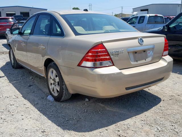 1MEHM40167G603073 - 2007 MERCURY MONTEGO LU GOLD photo 3