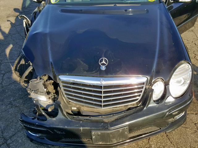 WDBUF56X09B416650 - 2009 MERCEDES-BENZ E 350 BLACK photo 7