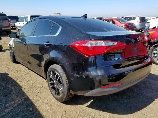 KNAFX4A86E5054234 - 2014 KIA FORTE EX BLACK photo 3