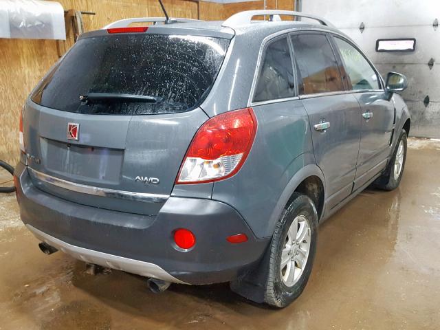 3GSDL43N18S616340 - 2008 SATURN VUE XE GRAY photo 4