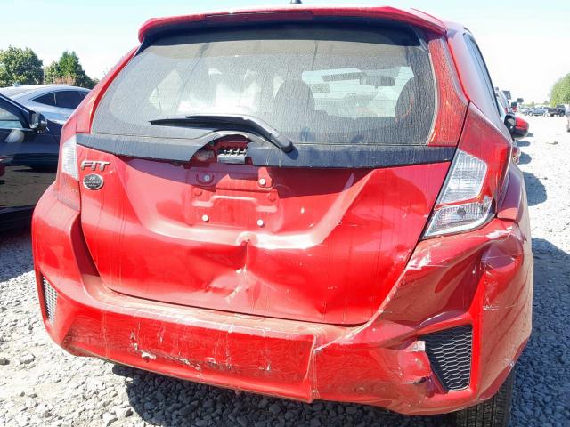 JHMGK5H51GX023728 - 2016 HONDA FIT LX RED photo 10