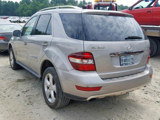 4JGBB86E09A526880 - 2009 MERCEDES-BENZ ML 350 GRAY photo 3