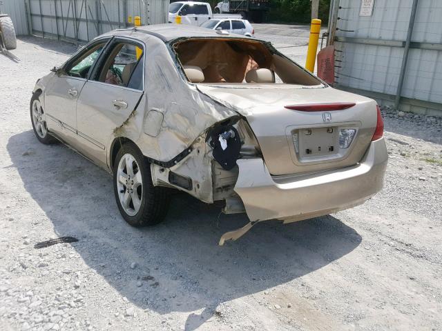 1HGCM56856A140657 - 2006 HONDA ACCORD EX GOLD photo 3