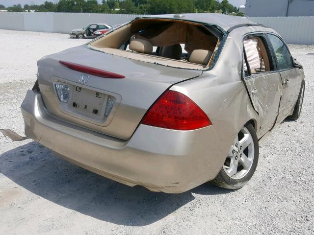 1HGCM56856A140657 - 2006 HONDA ACCORD EX GOLD photo 4