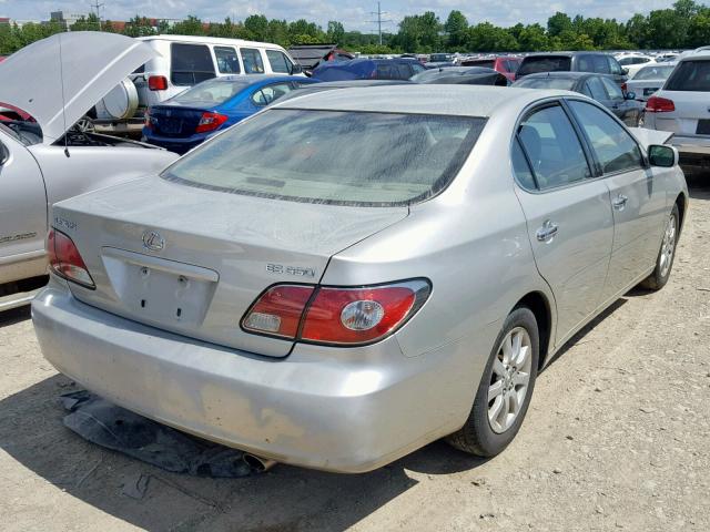 JTHBA30G145020561 - 2004 LEXUS ES 330 SILVER photo 4