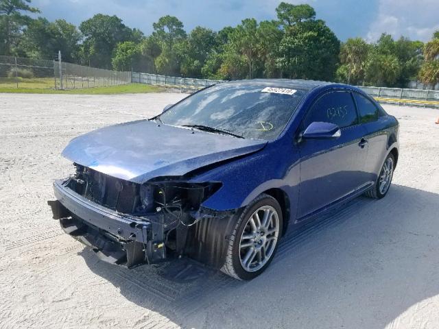 JTKDE167380260605 - 2008 TOYOTA SCION TC ლურჯი ფოტო 2