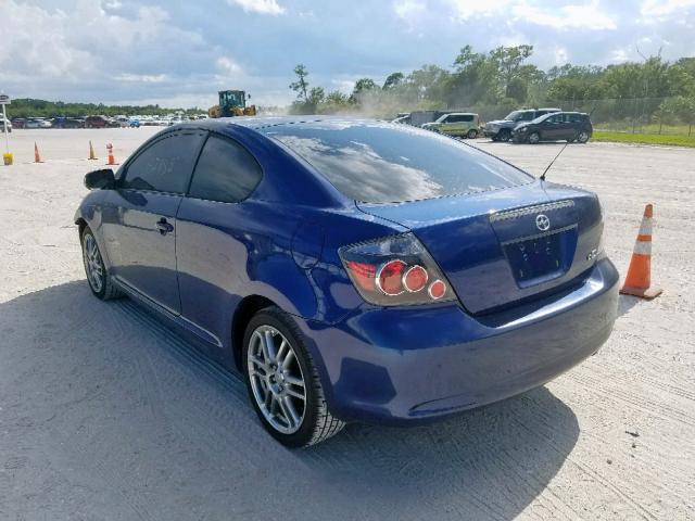 JTKDE167380260605 - 2008 TOYOTA SCION TC ლურჯი ფოტო 3