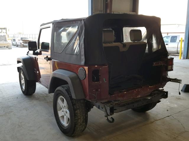 1J4AA2D12AL167633 - 2010 JEEP WRANGLER S RED photo 3