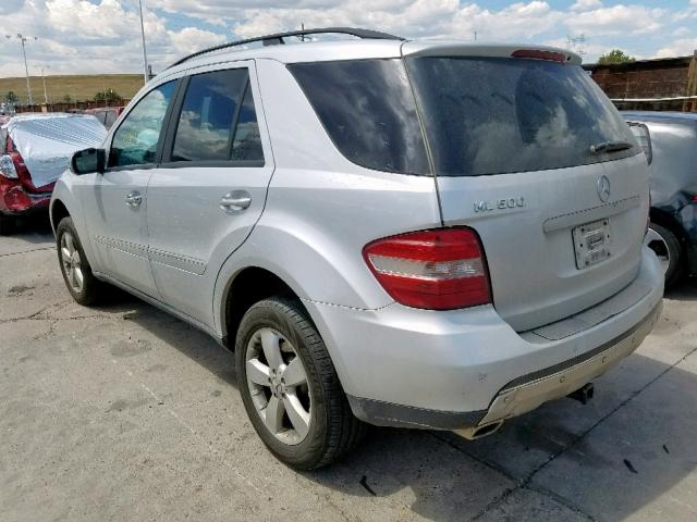 4JGBB75E06A022661 - 2006 MERCEDES-BENZ ML 500 SILVER photo 3