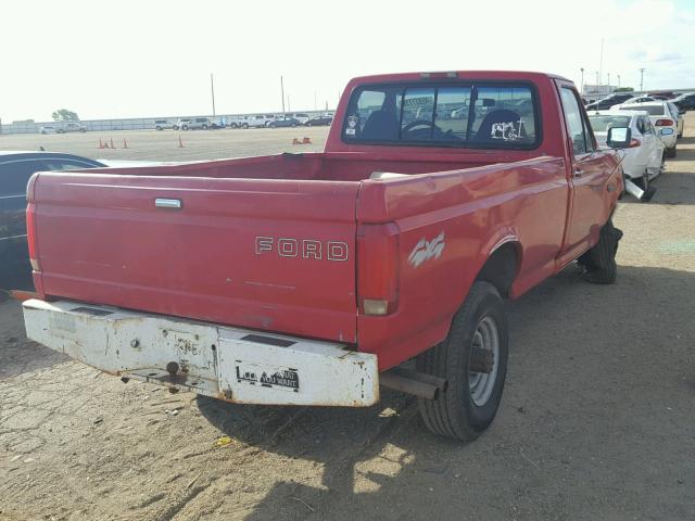 2FTHF26H8SCA78550 - 1995 FORD F250 RED photo 4
