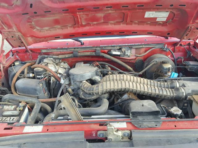 2FTHF26H8SCA78550 - 1995 FORD F250 RED photo 7