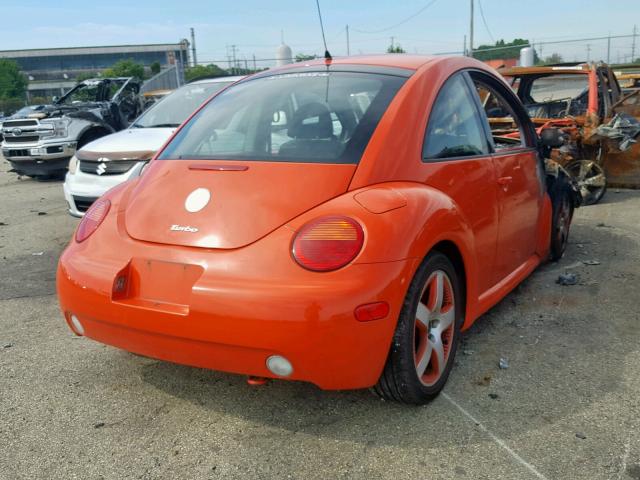 3VWCD21C22M426761 - 2002 VOLKSWAGEN NEW BEETLE ORANGE photo 4