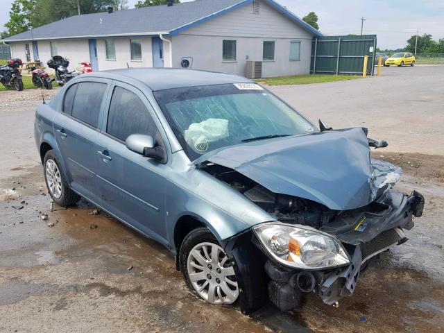 1G1AT58H197234468 - 2009 CHEVROLET COBALT LT BLUE photo 1