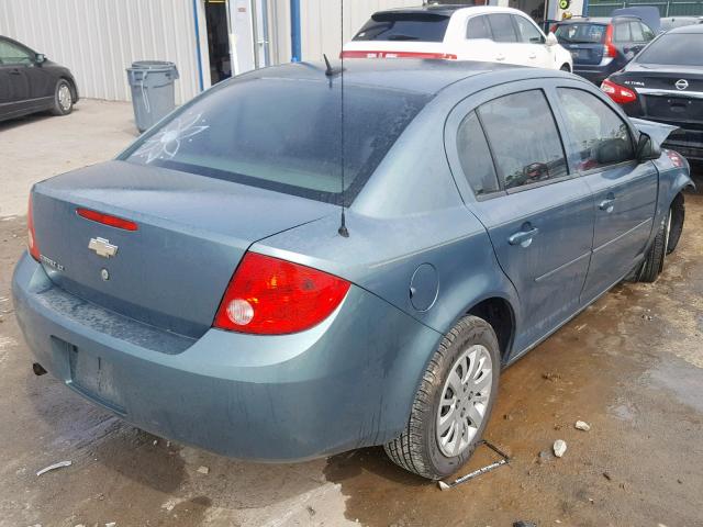 1G1AT58H197234468 - 2009 CHEVROLET COBALT LT BLUE photo 4