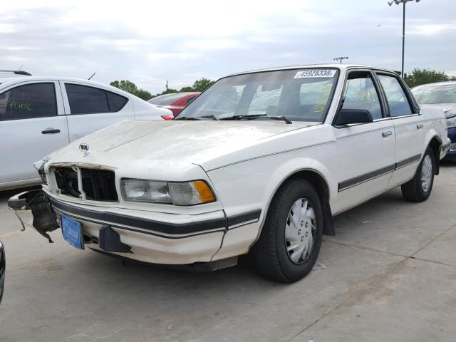 1G4AH54N8M6468427 - 1991 BUICK CENTURY CU WHITE photo 2