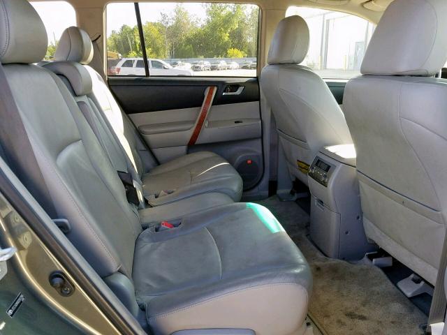 JTEES42A582051258 - 2008 TOYOTA HIGHLANDER GREEN photo 6