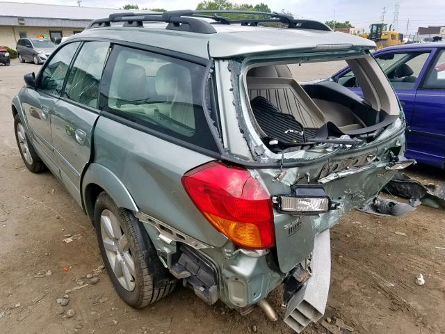 4S4BP61C767336319 - 2006 SUBARU LEGACY OUT GREEN photo 3