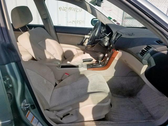 4S4BP61C767336319 - 2006 SUBARU LEGACY OUT GREEN photo 5