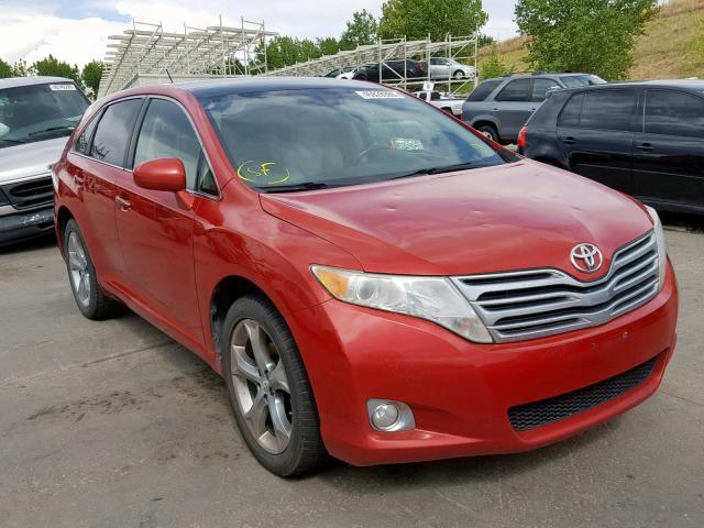 4T3BK3BB8AU034624 - 2010 TOYOTA VENZA RED photo 1