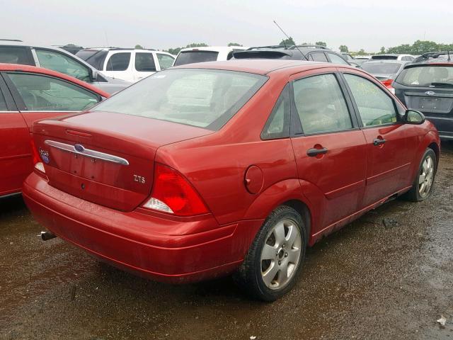 1FAFP38301W168859 - 2001 FORD FOCUS ZTS RED photo 4