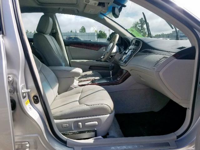 4T1BK3DBXBU408044 - 2011 TOYOTA AVALON BAS SILVER photo 5