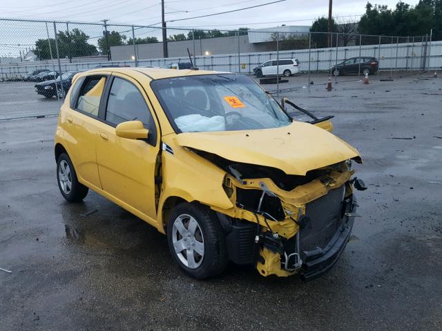 KL1TD66E09B633193 - 2009 CHEVROLET AVEO LS YELLOW photo 1