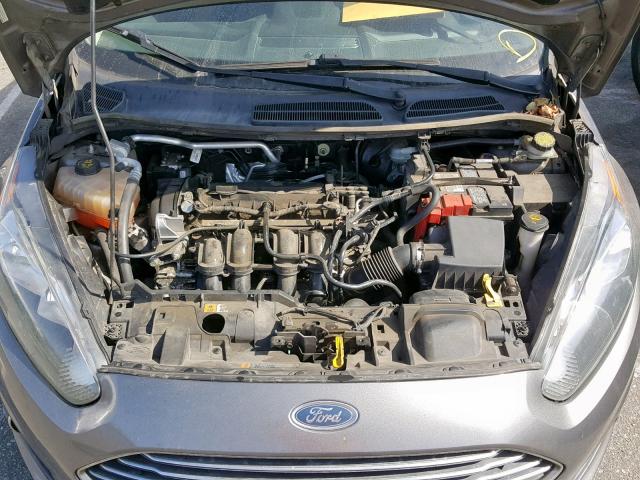 3FADP4EJ6EM200302 - 2014 FORD FIESTA SE GRAY photo 7