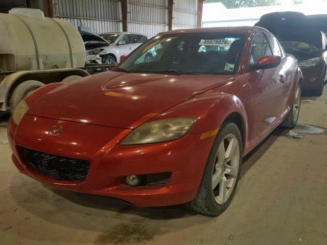 JM1FE173740108073 - 2004 MAZDA RX8 RED photo 2