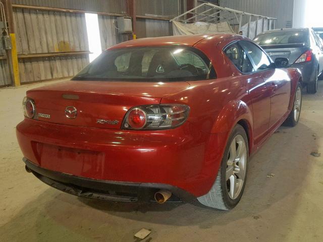 JM1FE173740108073 - 2004 MAZDA RX8 RED photo 4